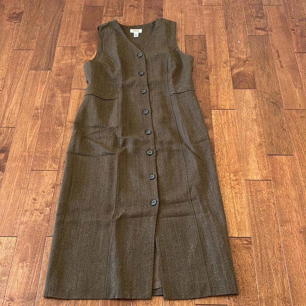 Talbots - 100% wool dress, lined. Made in USA.